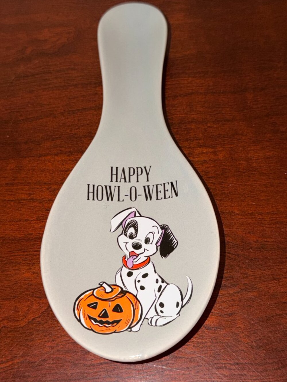 Disney 101 Dalmatians Halloween Kitchen Stove Spoon Rest Pumpkin